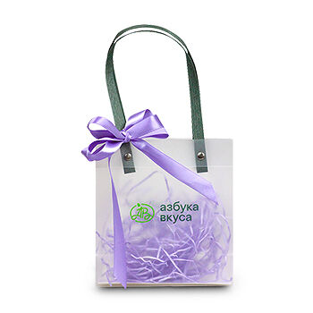 Пакет подарочный «Азбука вкуса» прозрачный 15х16х7 см