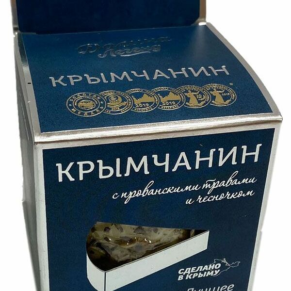 Сыр ДОЛИНА ЛЕГЕНД Крымчанин с крымскими травами и чесноком 50%, без змж