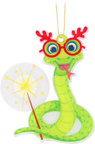 

Украшение елочное Homeclub Символ года Змейка дизайн в ассортименте 7.2 см 1 шт.