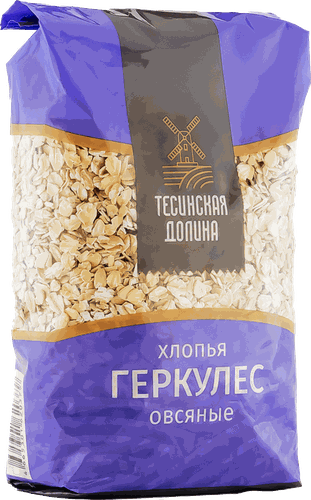 

Хлопья Тесинская долина овсяные геркулес, 400 г