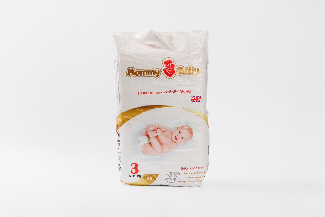 

Подгузники Mommy Baby 6-11 кг, 48 штук/уп