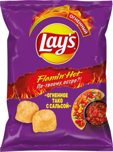 

Чипсы картофельные Lay's Огненное тако с сальсой 105 г