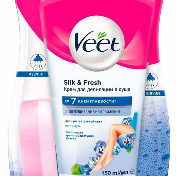 Крем для депиляции Veet с алоэ вера и ароматом цветущей фиалки 150 мл