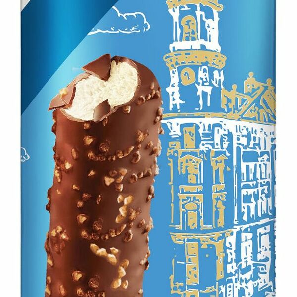 Эскимо Ленинградское ванильное с фундуком и кешью в шоколадной глазури 75 г