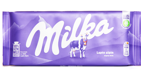 Шоколад молочный Milka с альпийским молоком 100г
