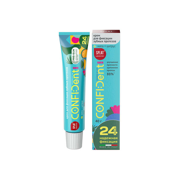 Крем для фиксации протезов Splat CONFIDent fix мята цитрус 40 г