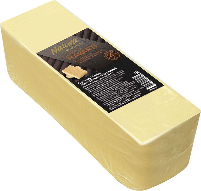 

Сыр Natura Selection Matured Havarti выдержанный 45% вес