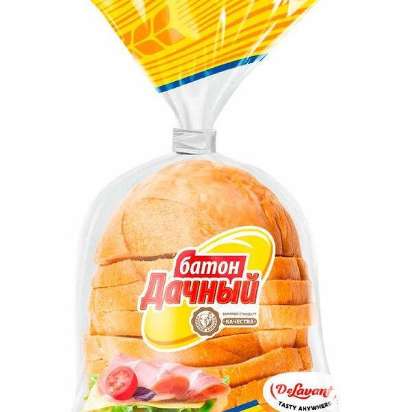Батон Владимирский хлебокомбинат Дачный половинка в нарезке 175 г