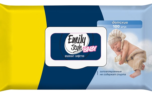 Салфетки влажные Emily Style Baby 100 шт