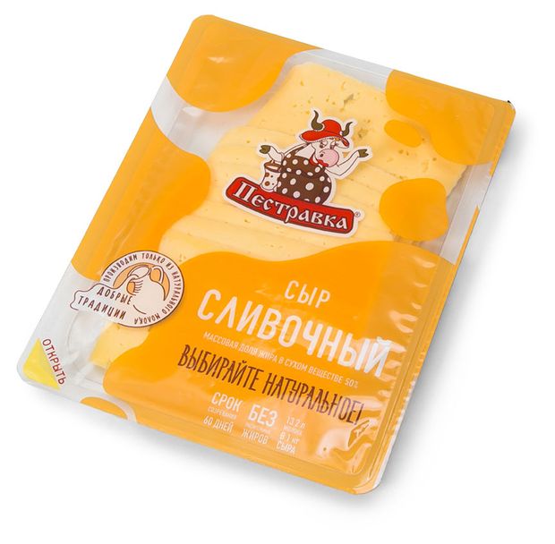 

Сыр полутвердый Пестравка Сливочный 50% нарезка 125 г