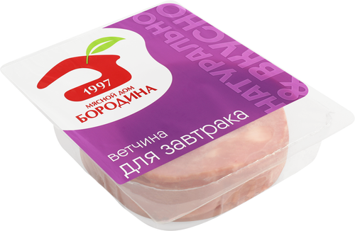 

Ветчина Мясной дом Бородина для завтрака нарезка 190 г