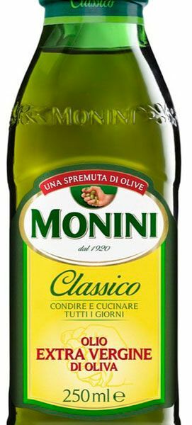 Масло оливковое Monini Classico Extra Virgin нерафинированное, 250мл