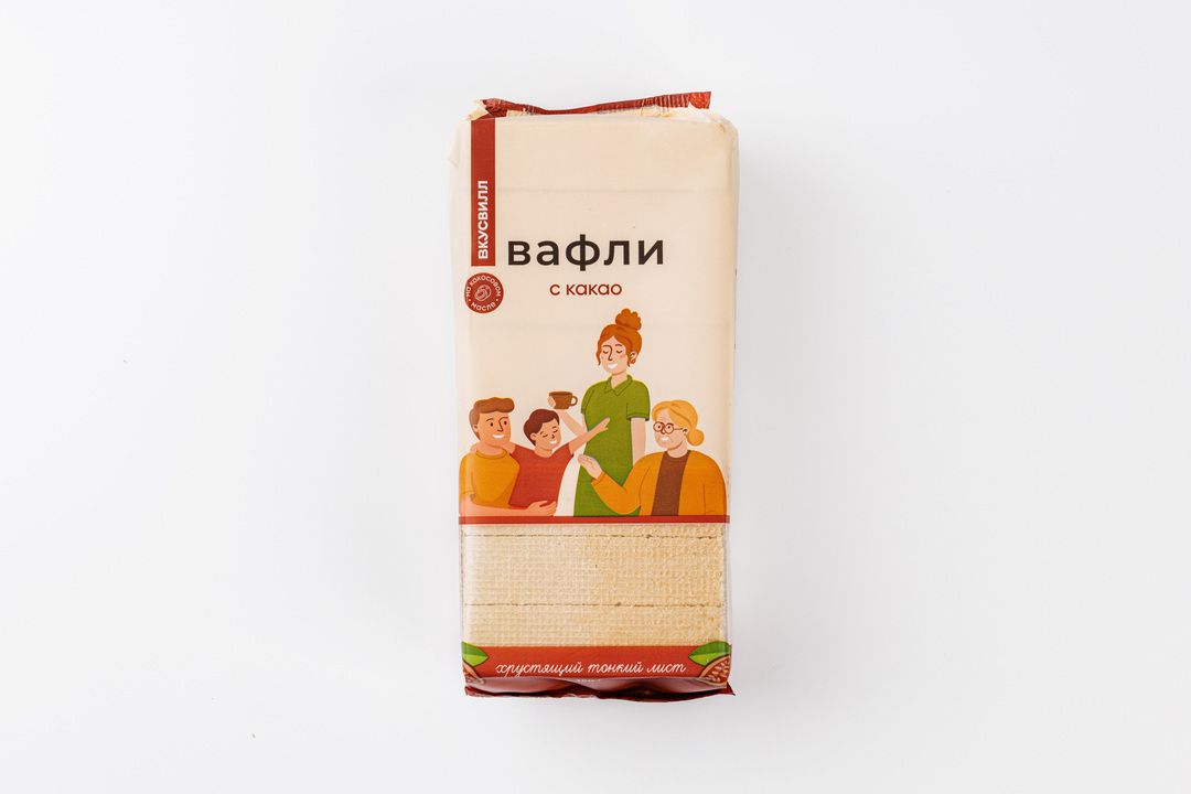 

Вафли ВкусВилл с какао 350 г