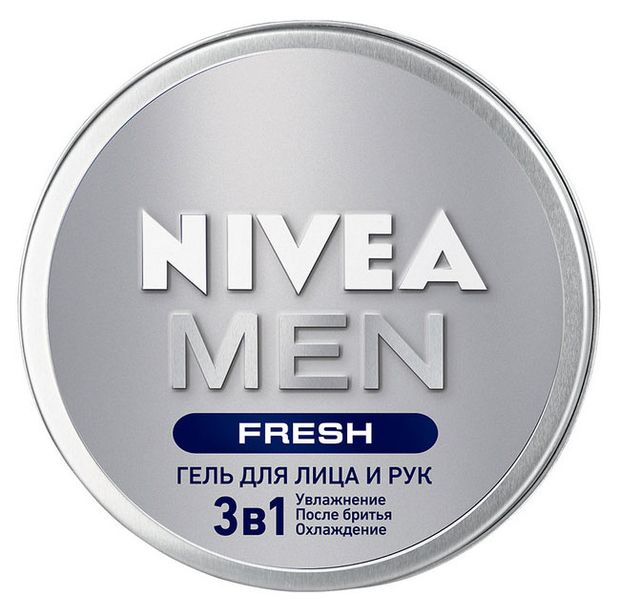 

Гель для лица и рук мужской Nivea Men Fresh 3в1 75 мл