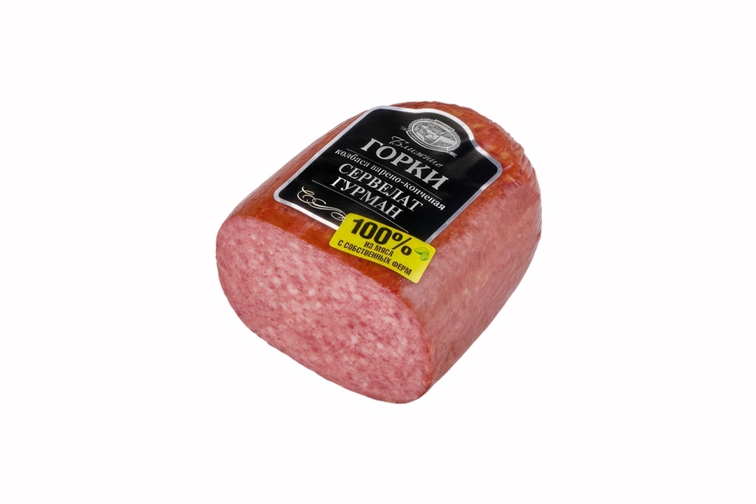 

Колбаса Ближние Горки Сервелат Гурман копчено-вареная 500 г