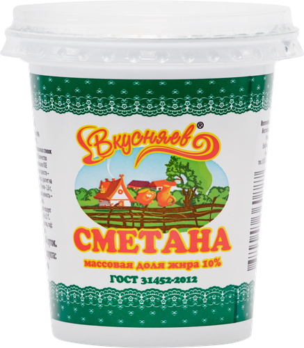 

Сметана Вкусняев 10% 300 г