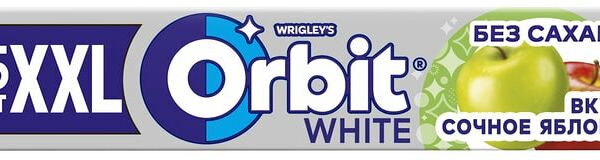 Жевательная резинка Orbit XXL Белоснежный Сочное яблоко 20.4 г