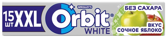 

Жевательная резинка Orbit XXL Белоснежный Сочное яблоко 20.4 г