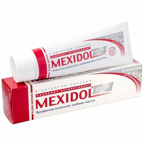 Зубная паста Mexidol Dent Complex с цитратом кальция 65 г