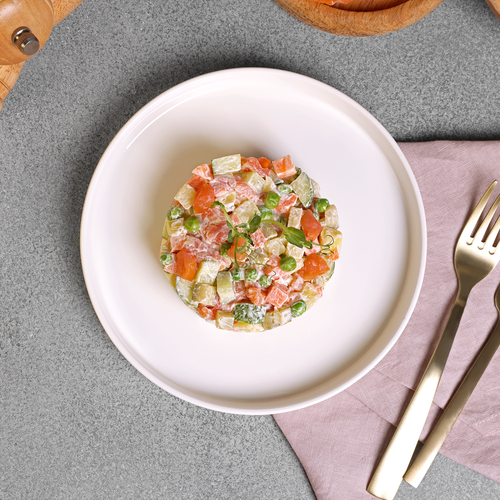 

Салат Лента Fresh с горбушей горячего копчения вес