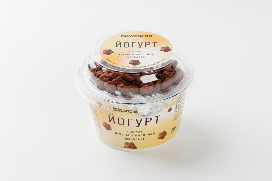 

Йогурт ВкусВилл с драже печенье в молочном шоколаде 2.5%, 187 г