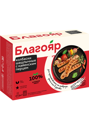 

Колбаски Благояр Шашлычные с кайенским перцем 360 г