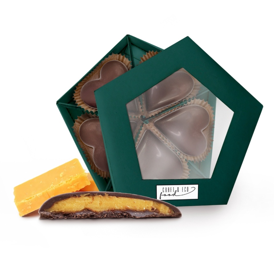 

Туиль шоколадный Craft eco food Сердце с сыром Чеддер 1 шт 30 г