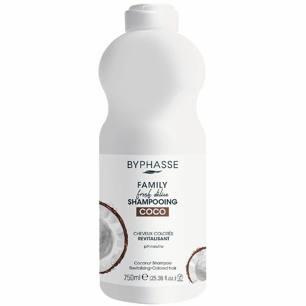 Шампунь для окрашенных волос Byphasse Family Fresh Delice Coco