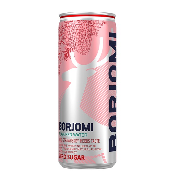 Напиток газированный Borjomi Flavored Water Земляника и артемизия без сахара