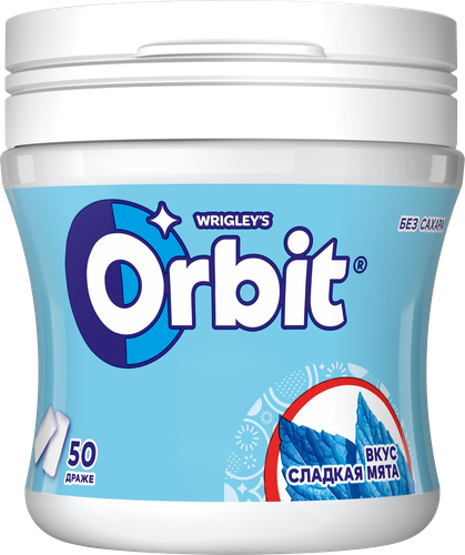 

Жевательная резинка Orbit Сладкая мята 54.4 г