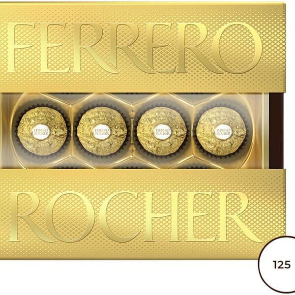 Конфеты Ferrero Rocher хрустящие из молочного шоколада 125г