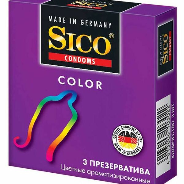Презервативы Sico Color ароматизированные 3 шт
