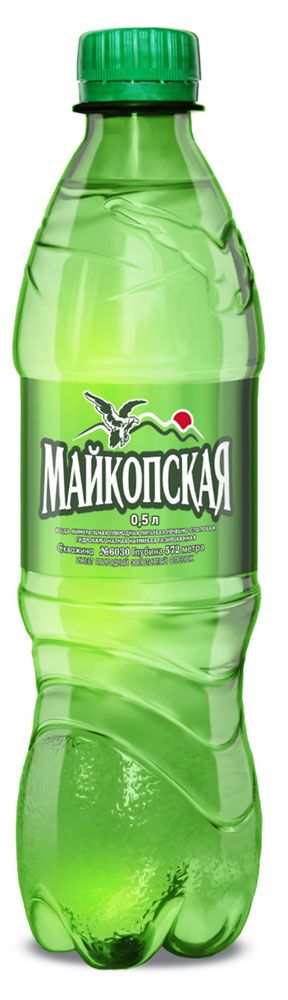 

Вода Майкопская минеральная лечебно-столовая газированная в пластиковой бутылке 0.5 л