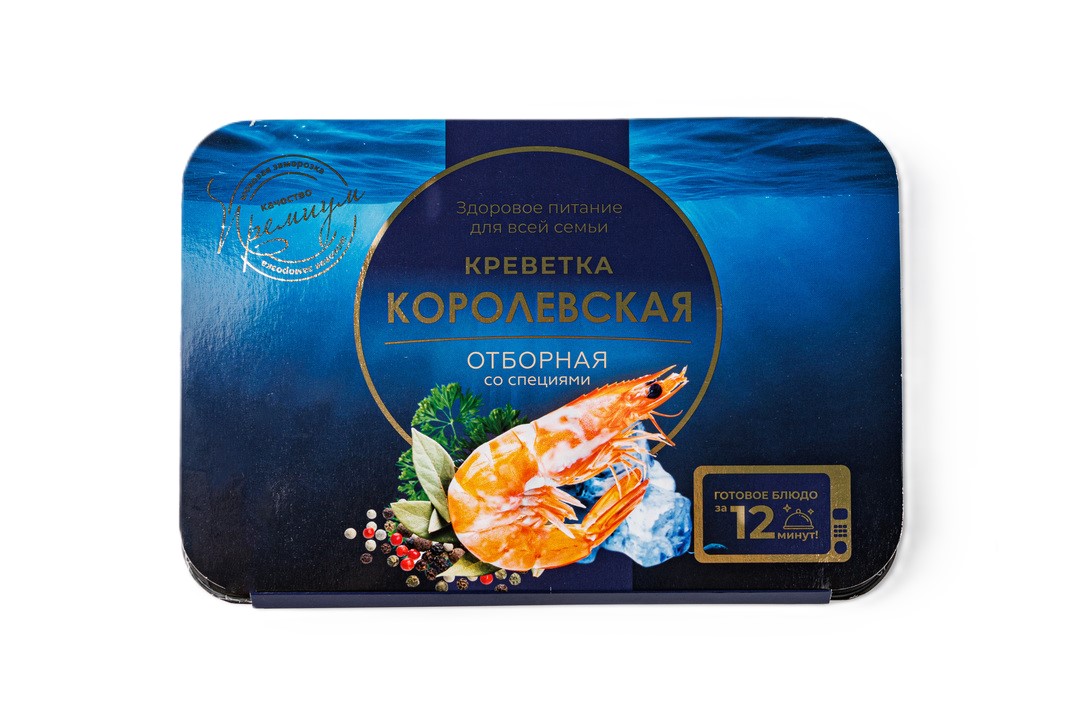 

Креветки Шифудо Королевские в заливке со специями замороженные 600 г