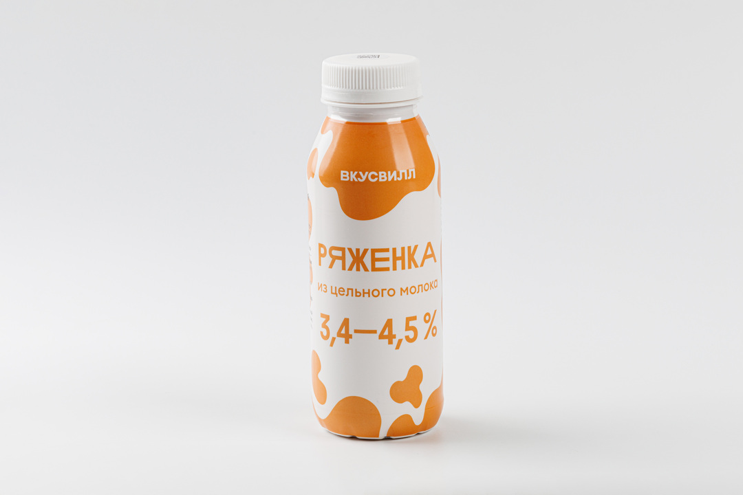 

Ряженка из цельного молока 3,4 - 4,5%