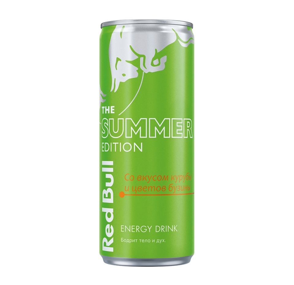 

Напиток энергетический Red Bull The Summer Edition со вкусом курубы и цветов бузины 0.25 л, Австрия