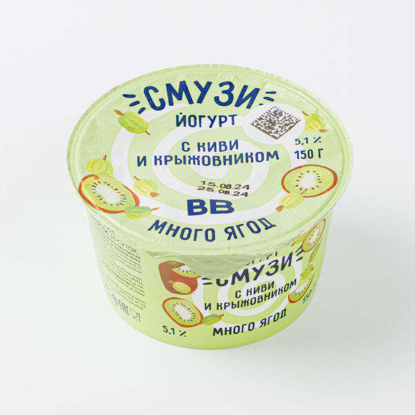 Йогурт Смузи с киви и крыжовником 150г
