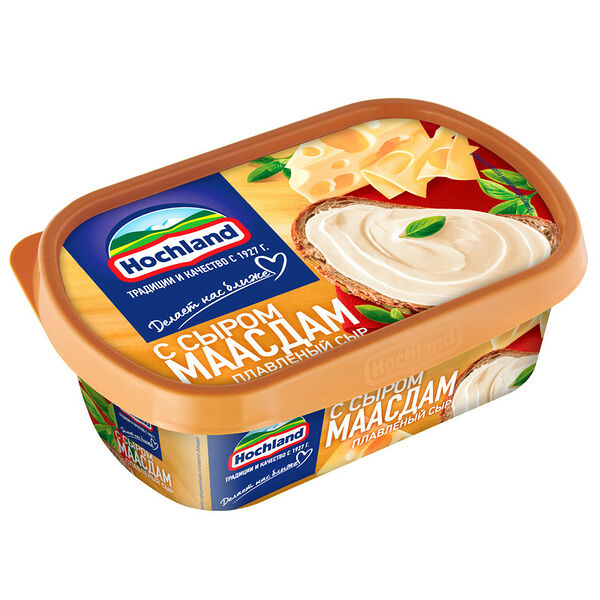 Сыр плавленый Hochland с сыром Маасдам 50% 200 г