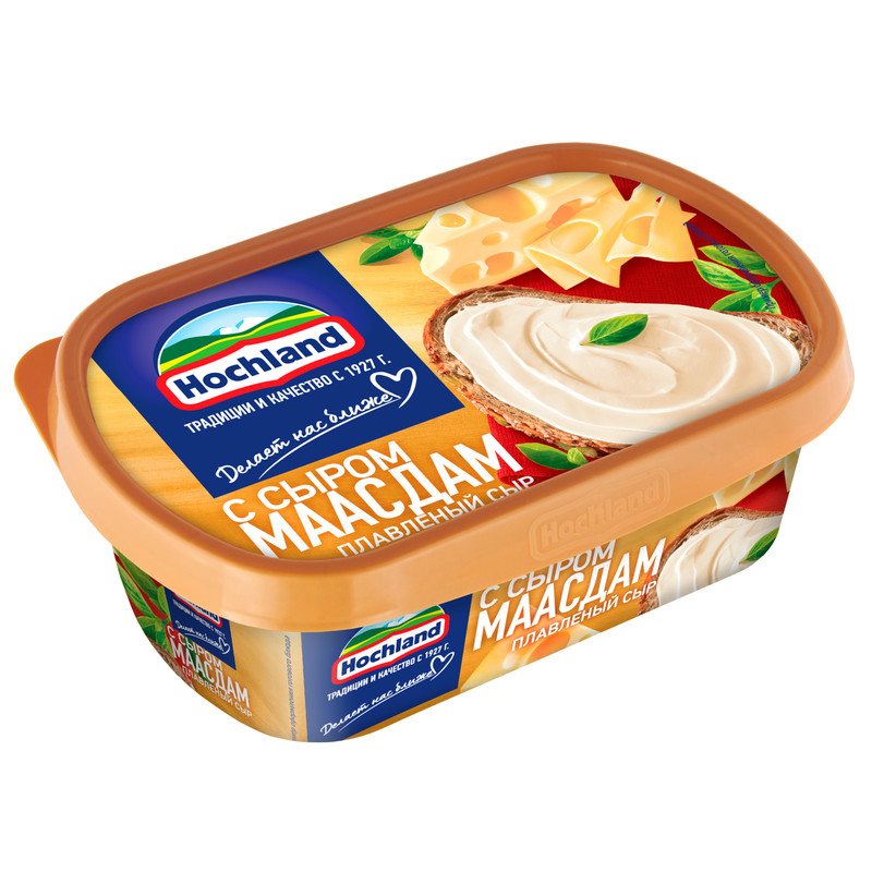 

Сыр плавленый Hochland с сыром Маасдам 50% 200 г