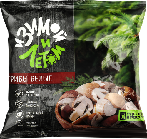 

Грибы белые И Зимой И Летом замороженные 300 г
