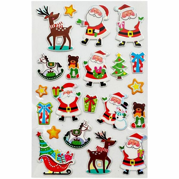 Наклейки С Новым годом декоративные Маркет, в ассортименте