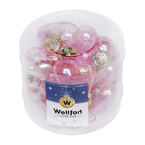 Набор украшений Wellfort Сердца НК 80080, стекло, 12 шт