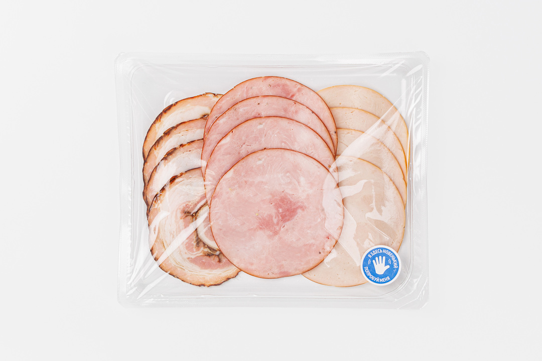 

Ассорти Окорок Котто, Индейка Котто, Панчетта, варено-копченое 150г