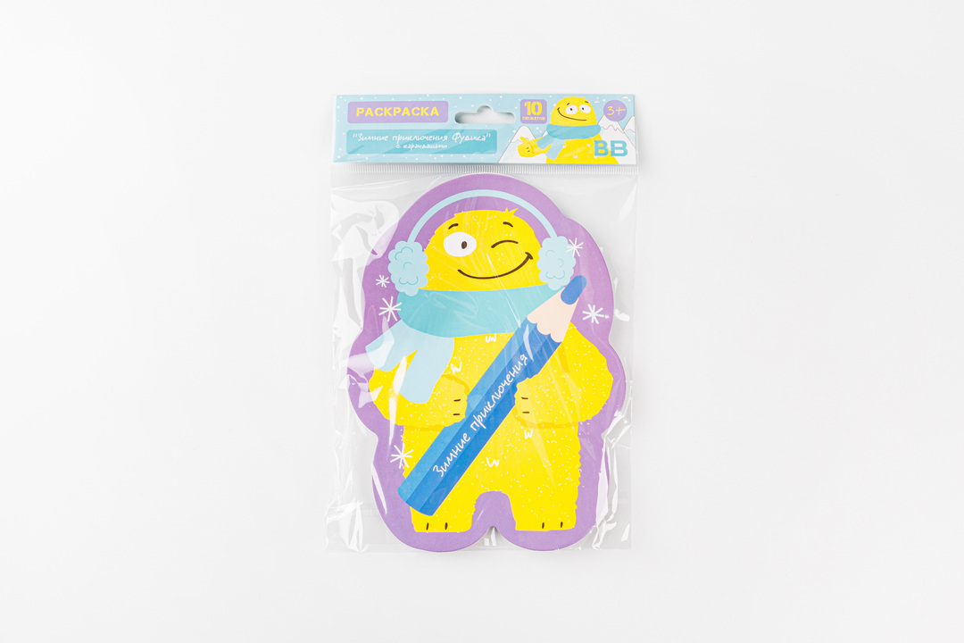 

Раскраска "Зимние приключения Фудика" с карандашами