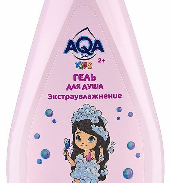 Гель для душа детский AQA baby Kids Экстраувлажнение для девочек 250 мл