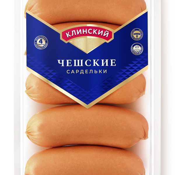 Сардельки варёные Клинский МК Чешские категории Б вес