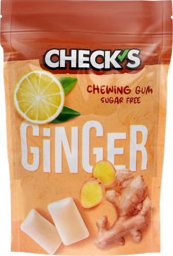 

Жевательная резинка Check's Имбирь и лимон без сахара 34 г