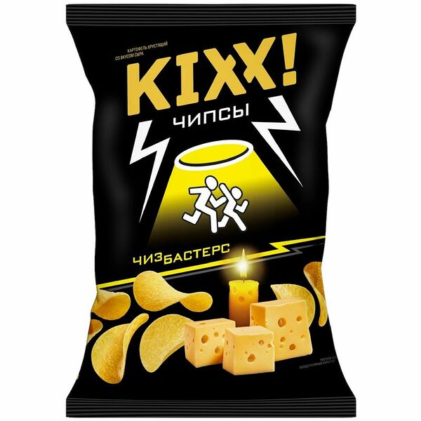 Чипсы Kixx! Чизбастерс со вкусом сыра картофельные хрустящие 50 г
