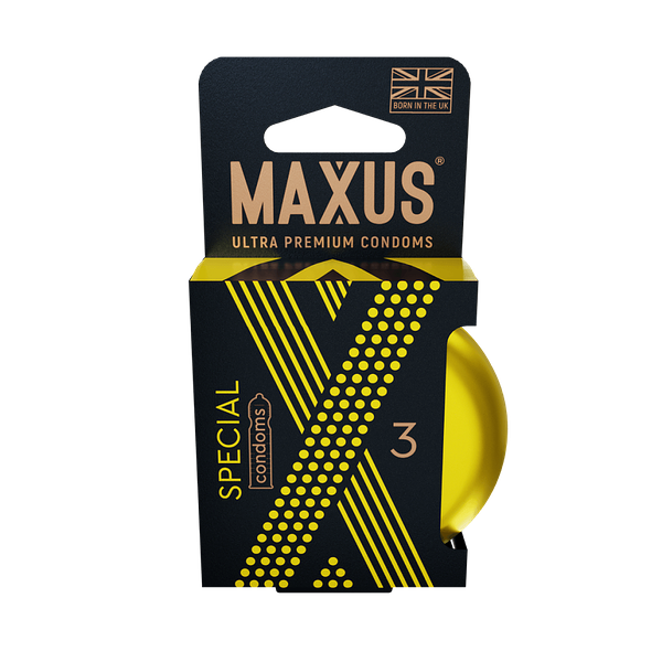 Презервативы Maxus Special точечно-ребристые 3 шт