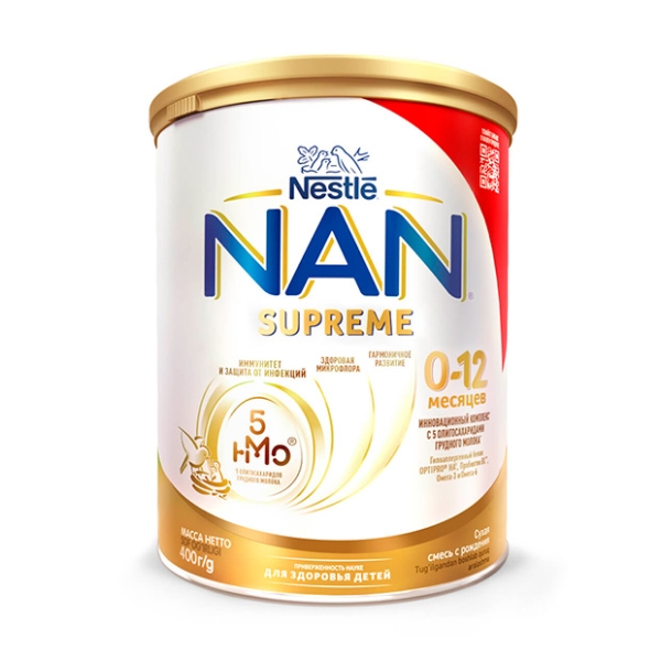 

Cухая молочная cмесь NAN Supreme c рождения 400 г